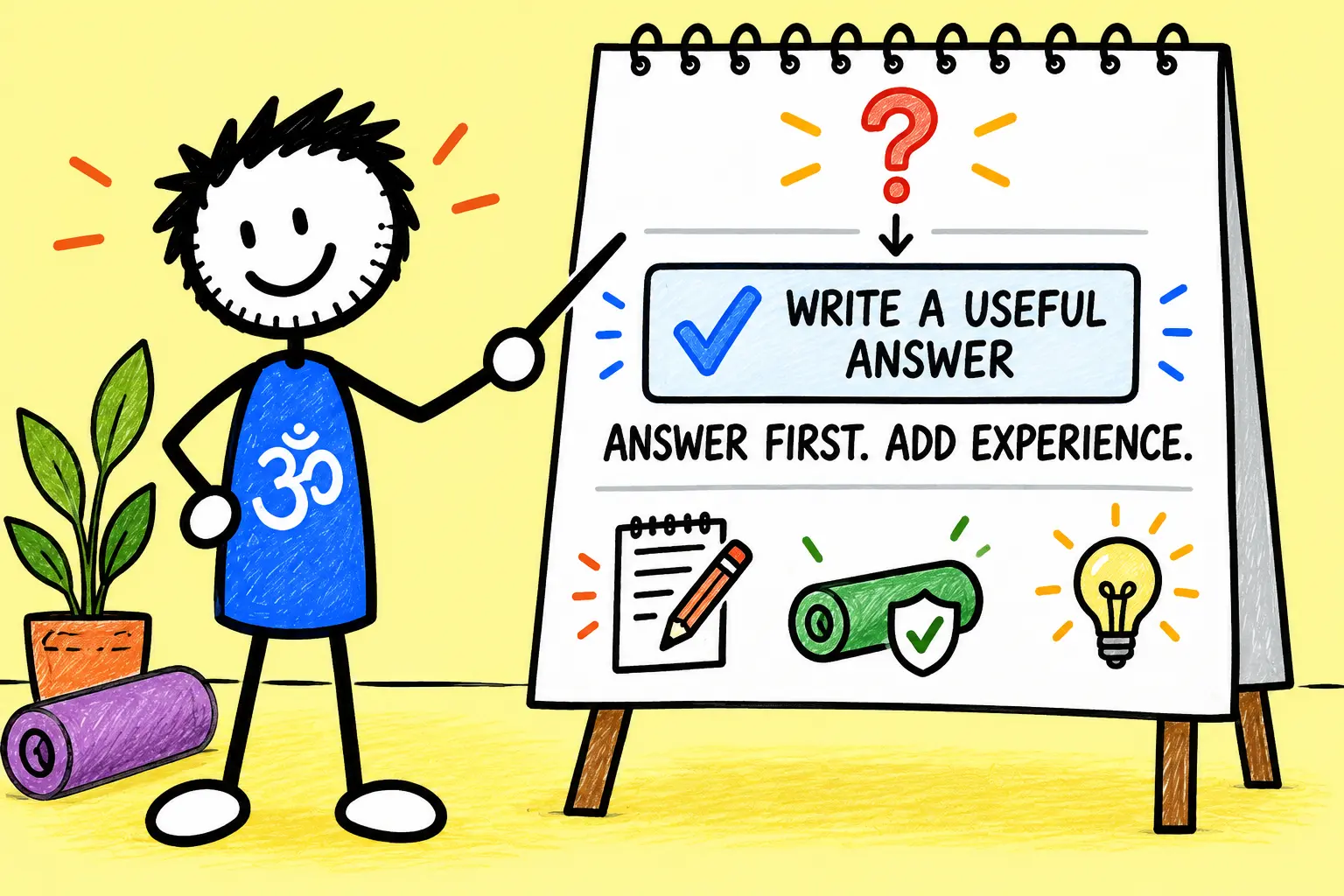Matti answers the reader's question first, then adds teaching experience.