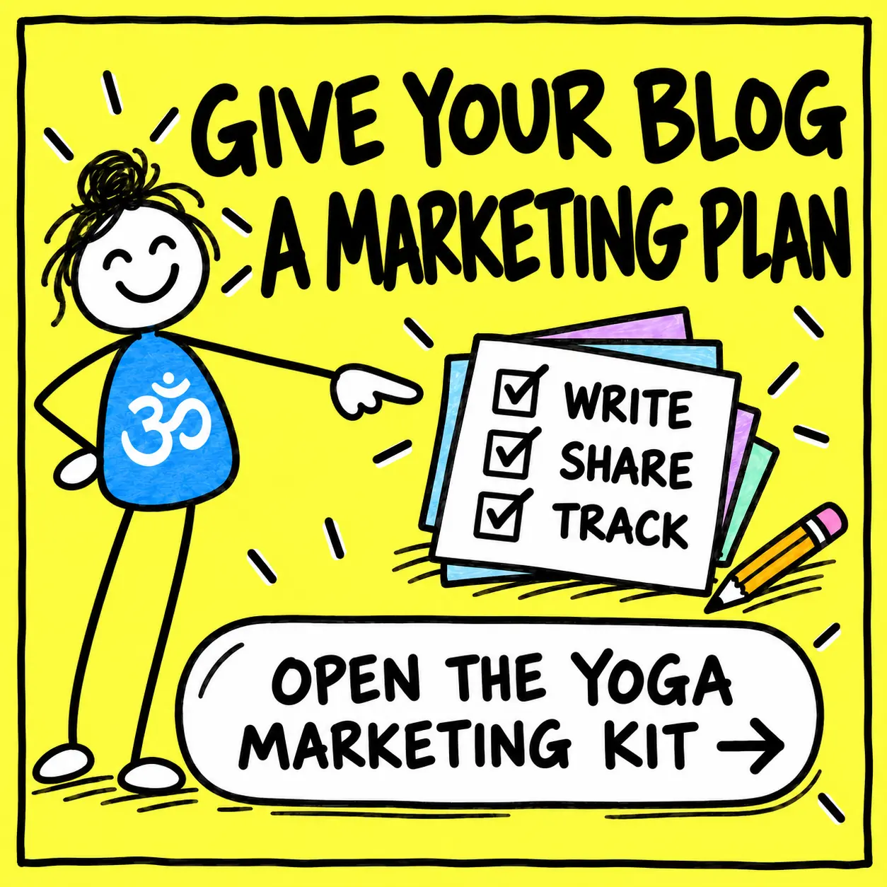 Give your yoga teacher blog a marketing plan with the Yoga Marketing Kit.