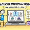 Matti chooses one practical job from the Yoga Teacher Marketing Dashboard.