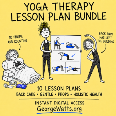 Yoga Therapy Lesson Plan Bundle hand-drawn doodle